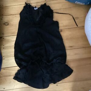 Bebe Black Satin Dress